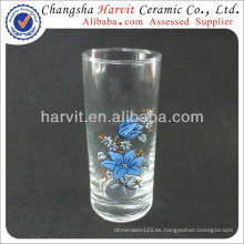 Productos baratos de la importación de China / Glassware de la taza de cristal fijados / pantalla de seda Decoran el vaso del vaso de BengBu del patrón